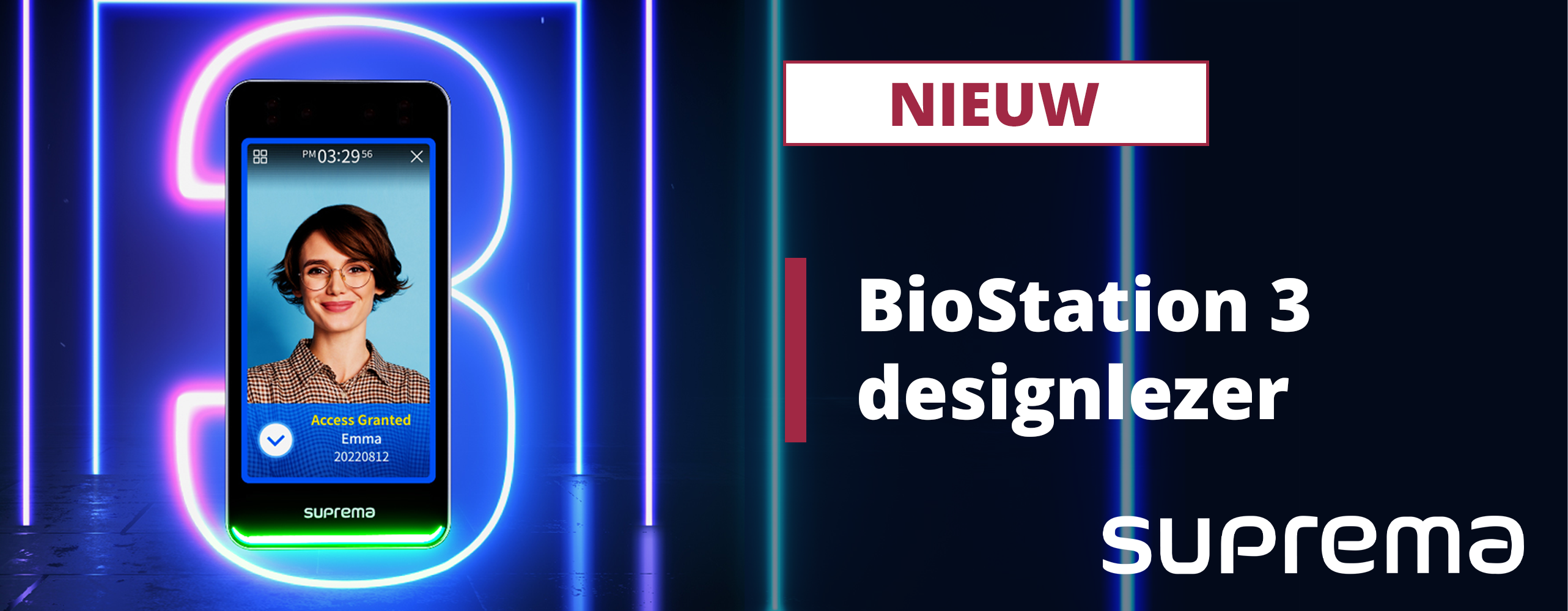 Nieuw: BioStation 3 designlezer van Suprema